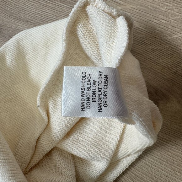 Cream Sweatshirt with Silky Bows - Picture 6 of 6